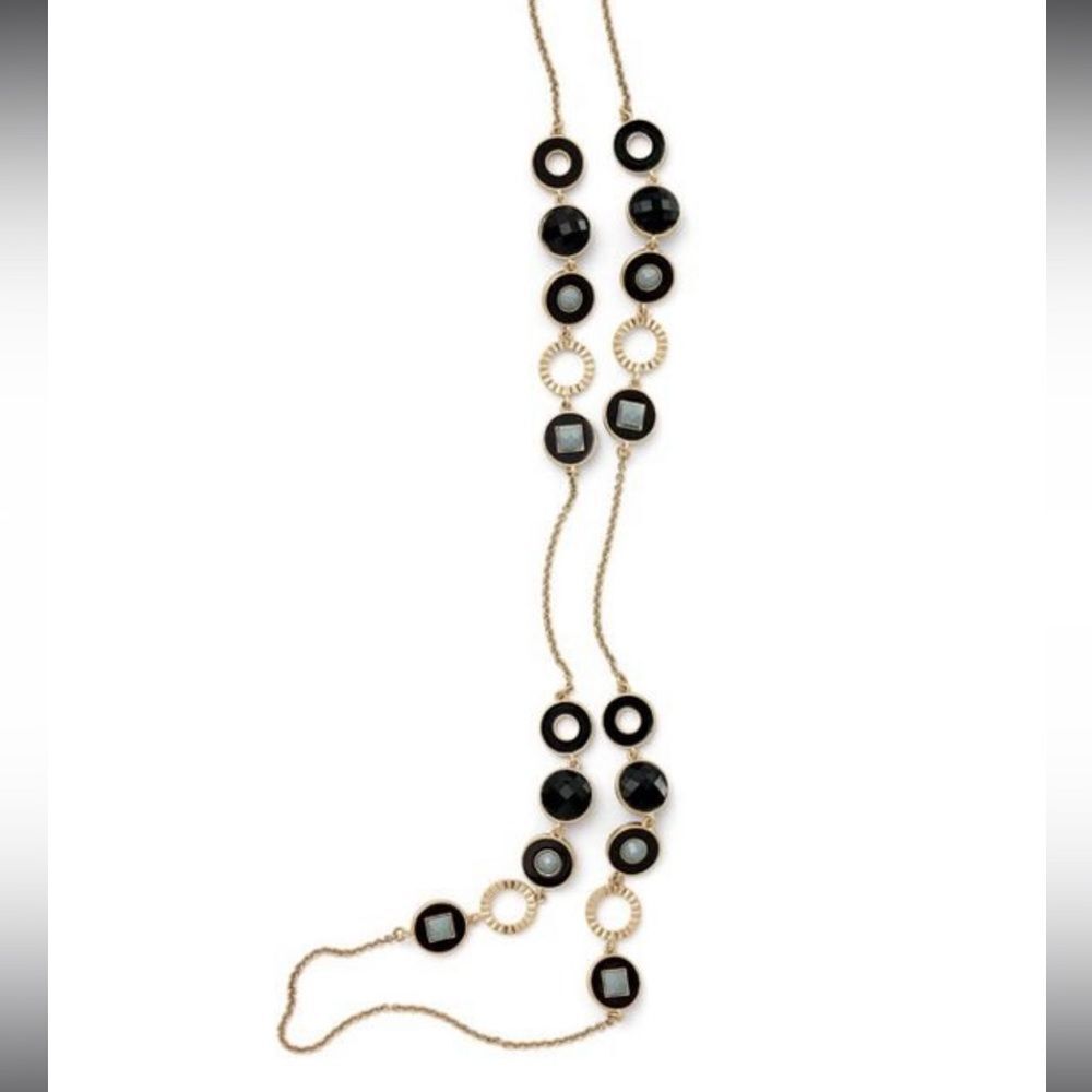 Dapple lia sophia Retired necklace NEW WITH TAG🏷 matte gold/black